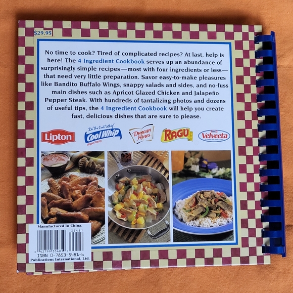 Favorite Brand Name 4 Ingredient Cookbook Fast & Easy Recipes EUC - Picture 3 of 3